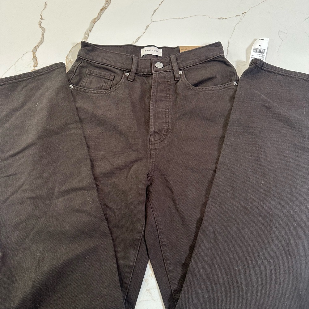 PacSun Hickory Brown Straight-Leg Jeans